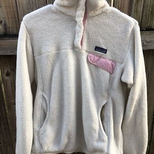 Patagonia Women’s Sweater Turtleneck White & Pink